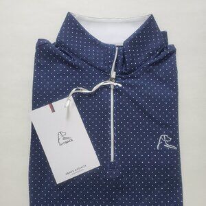 NWT RHOBACK Women's Long Sleeve Performance Q-Zip - The Dime Dot - Size M